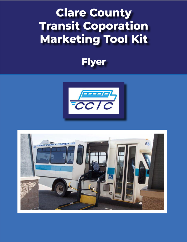 Clare County Transit Corporation Marketing Kit Cover for Flyer