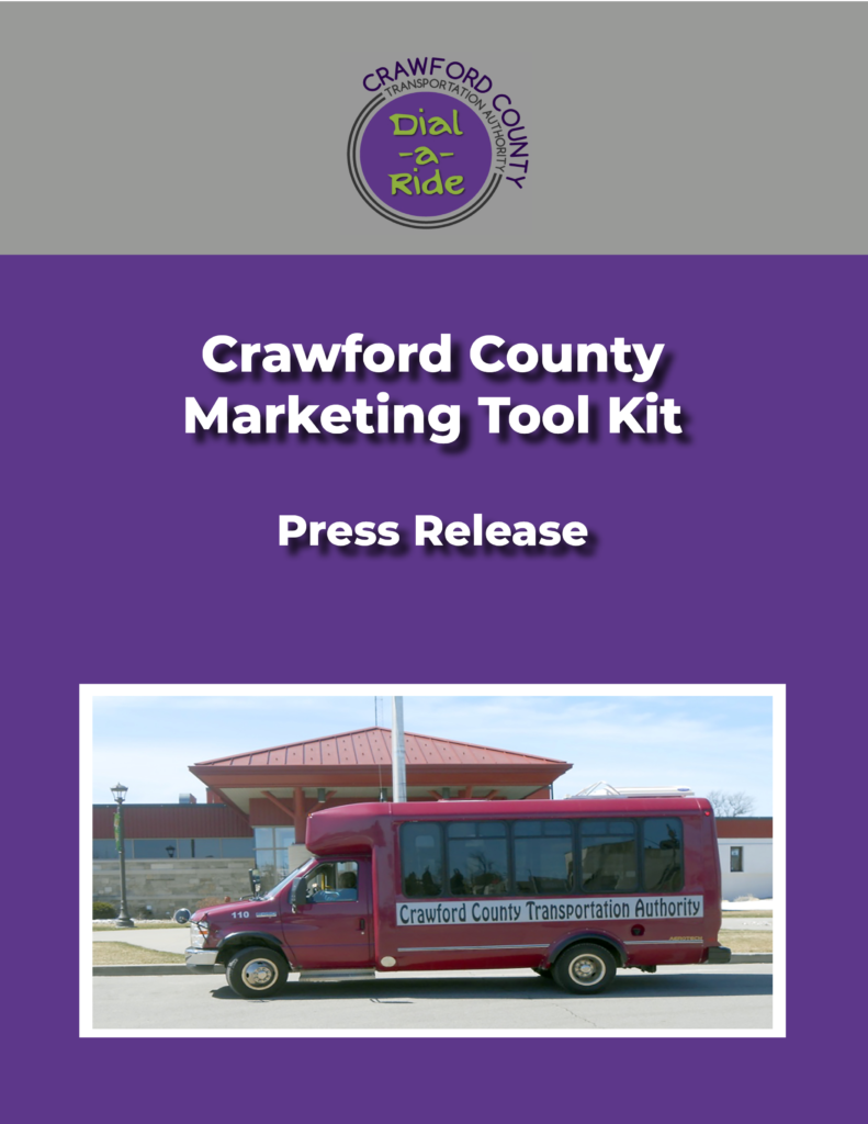 Crawford County Marketing Kit Cover for Press Release