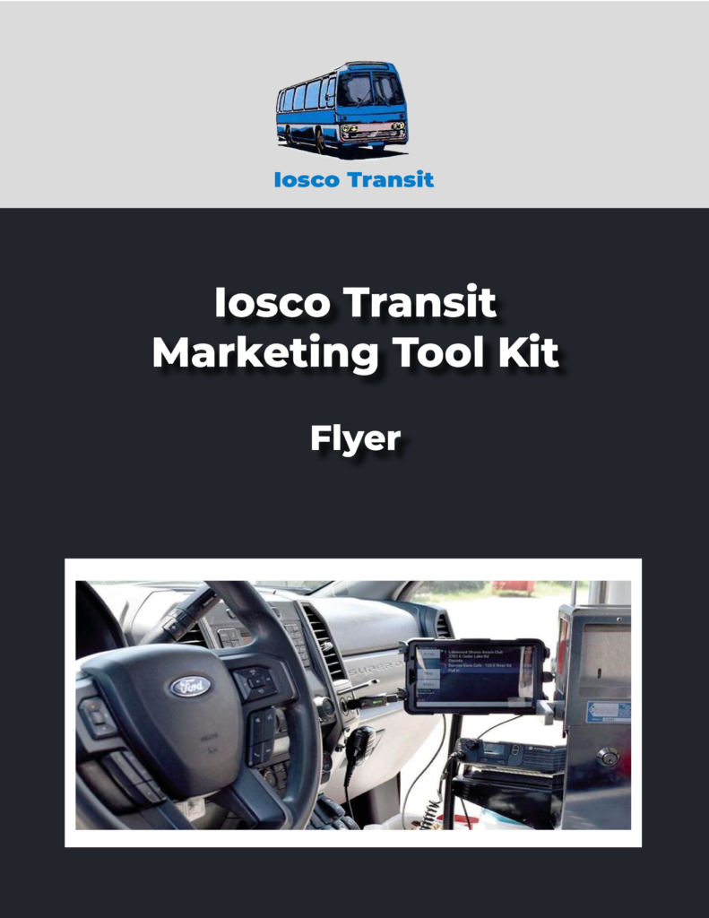 Iosco Transit Marketing Tool Kit Cover for Flyer