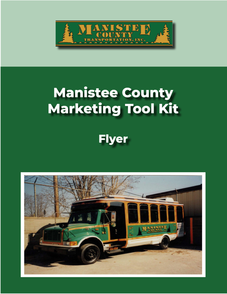 Manistee County Marketing Tool Kit Cover for Flyer