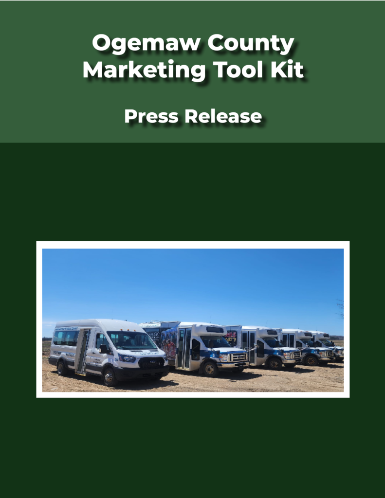Ogemaw County Marketing Tool Kit Cover for Press Release